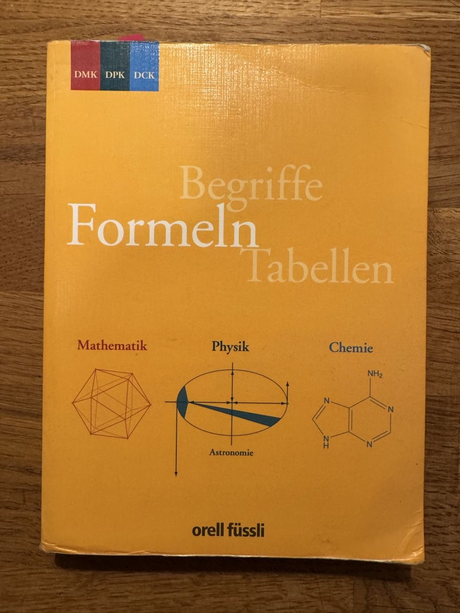 Libri: Begriffe Formeln Tabellen Mathematik Physik Chemie Buch – Usato da Zürich venduto da ambizio