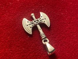 Anhänger Axt 925 Sterling Silber Steel Art