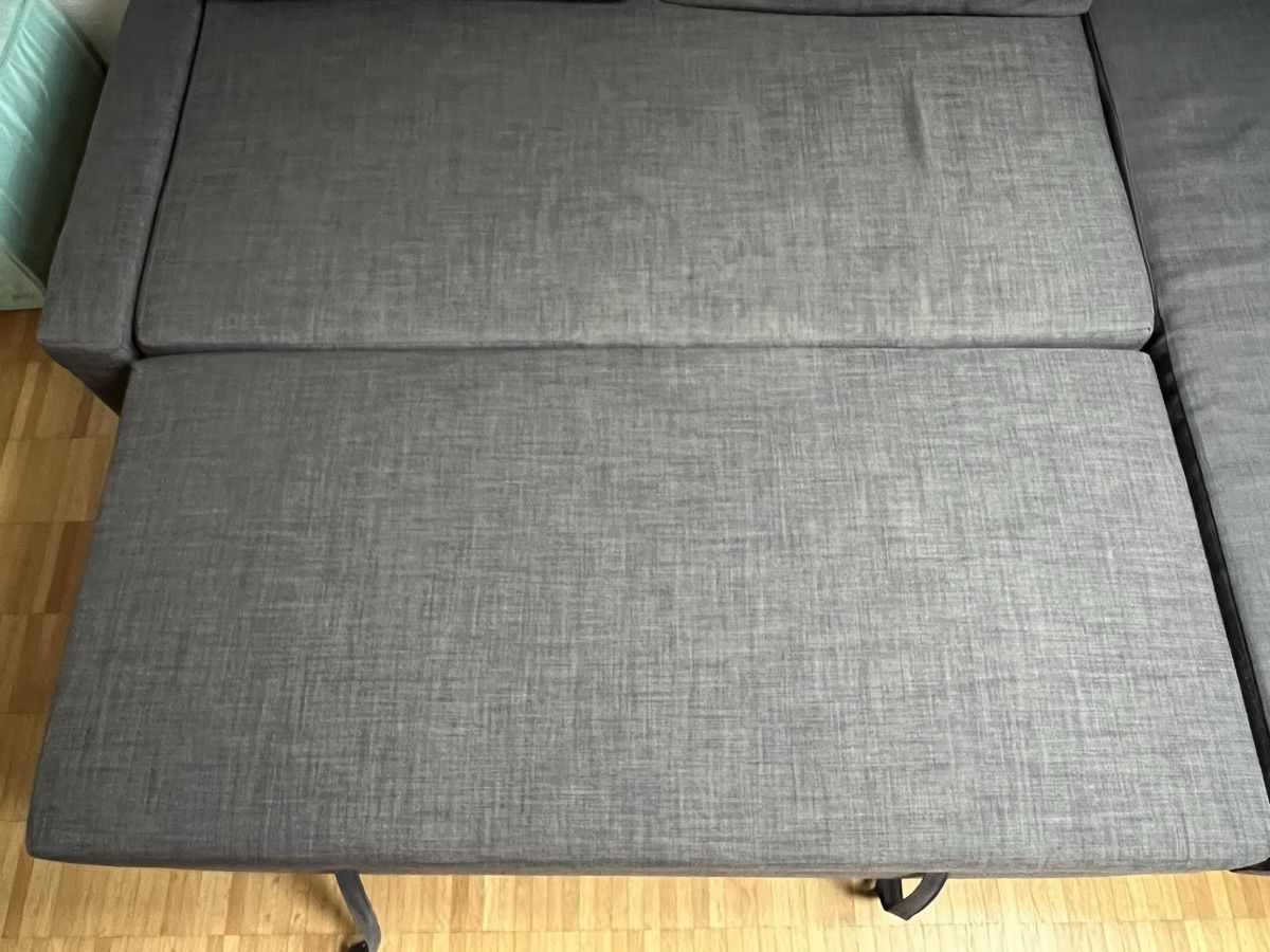 Divani: IKEA FRIHETEN Graues Ecksofa mit Bett – Usato da Watt venduto da rmt07 4