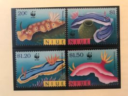 WWF Niue 1999 Nacktkiemer Pazifik Satz postfrisch