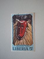 Liberia Briefmarke: Afrikanische Maske