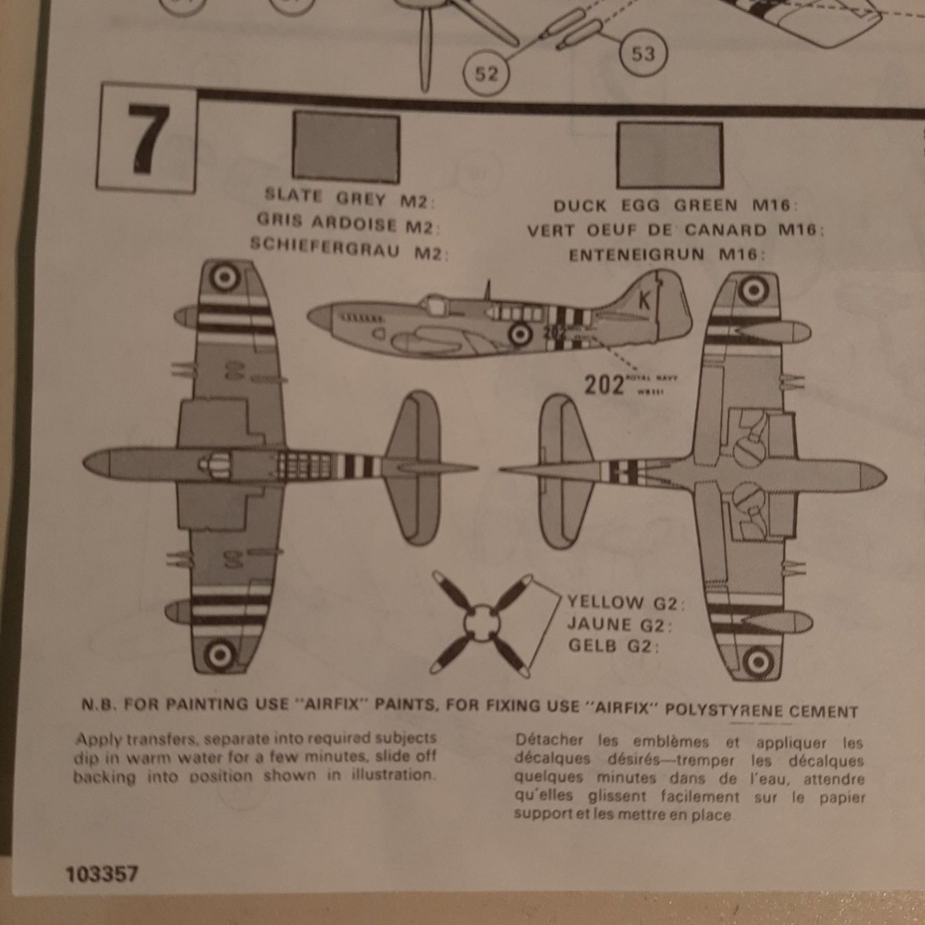 Airfix Modellbausätze & Standmodelle: 2500 ... Fairey Firefly Mk 5 ... Airfix 02018 – Gebraucht aus Bonstetten von Benibanny59 1
