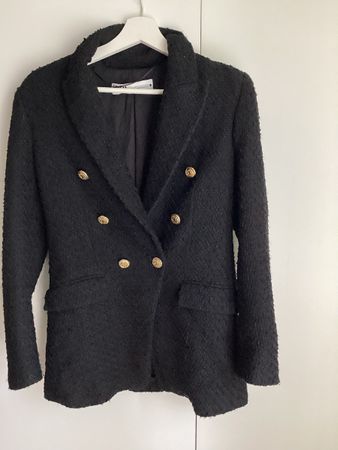 Longblazer Zara mit goldenen Knöpfen Grösse XS schwarz