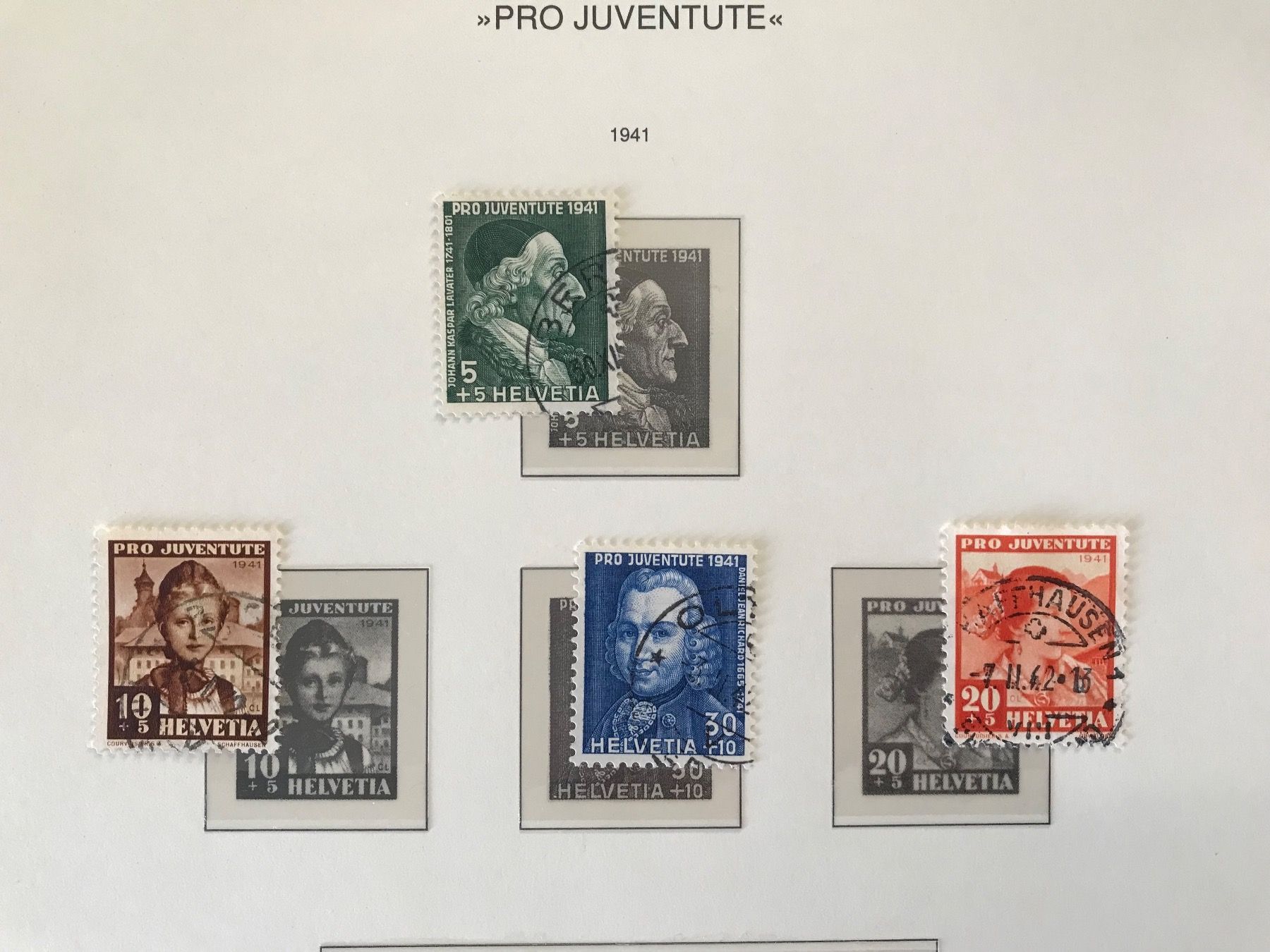 Alle Briefmarken: 1941, Pro Juventute – Gebraucht aus stäfa von brandy66