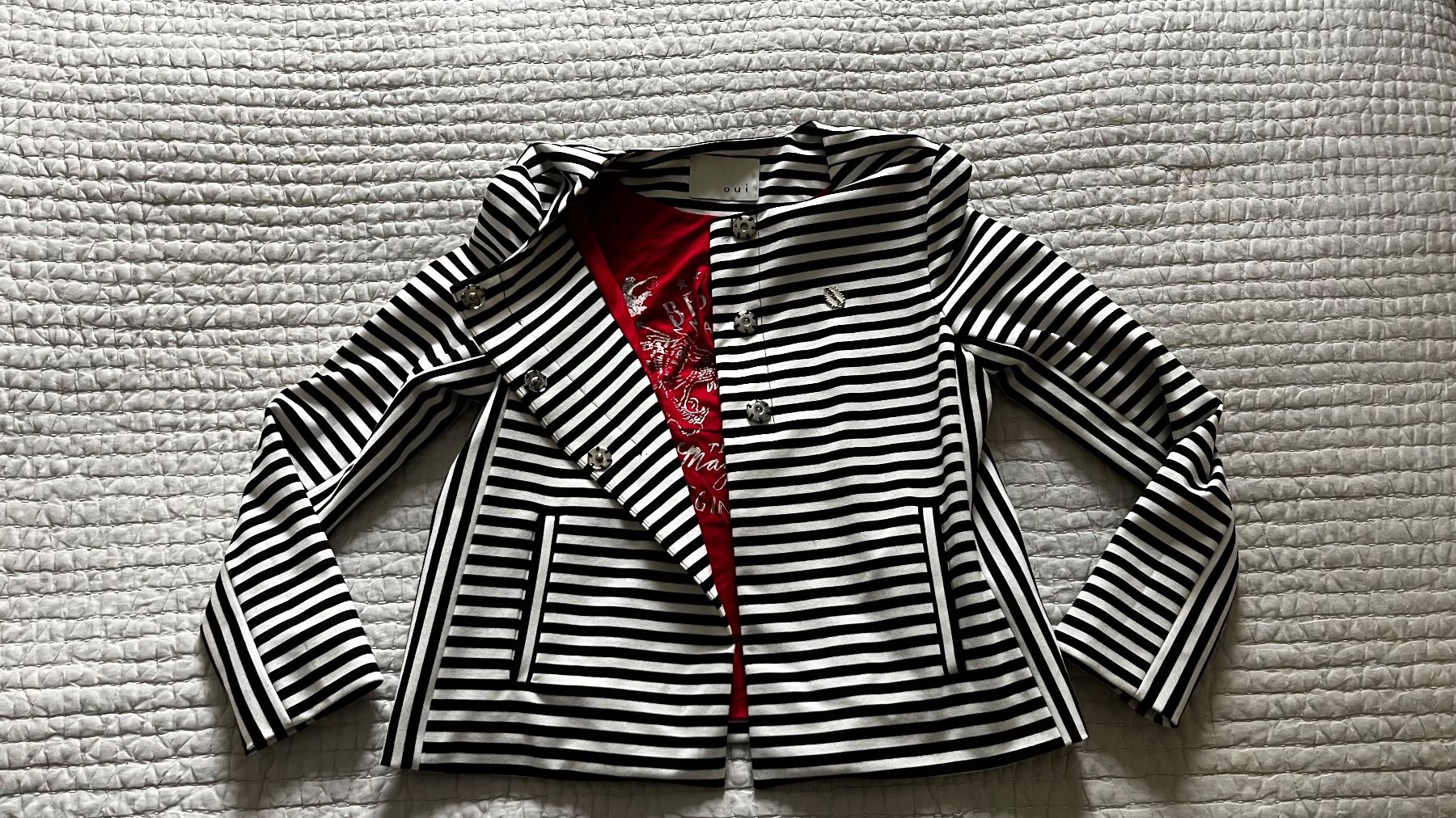 Giacche: OUI: schöner gestreifter Blazer, kurz – Usato da Zürich venduto da ann_ngp7