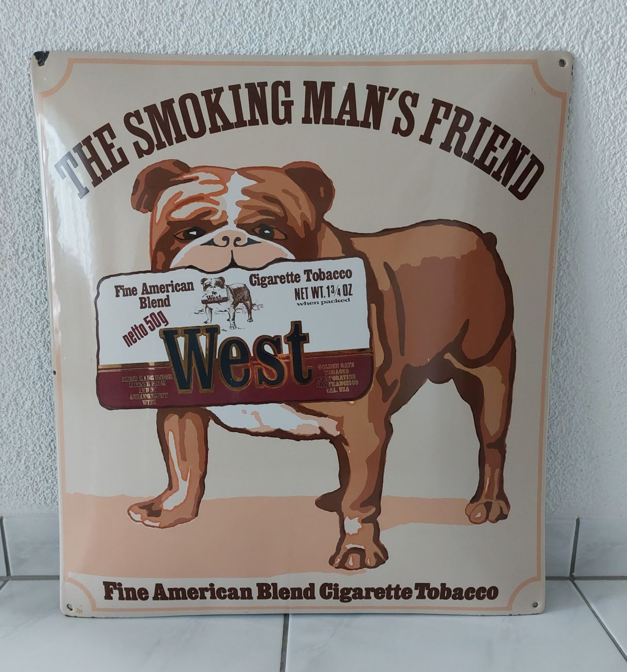 Marlboro Insegne: Emailschild West Cigarette Tabacco – Usato da Schenkon venduto da TG10