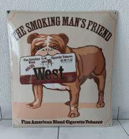 Emailschild West Cigarette Tabacco