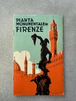 Antike Karte, Pianta Monumentale di Firenze, 1937