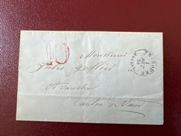 1 enveloppe datée 1 août 1858 selon photos