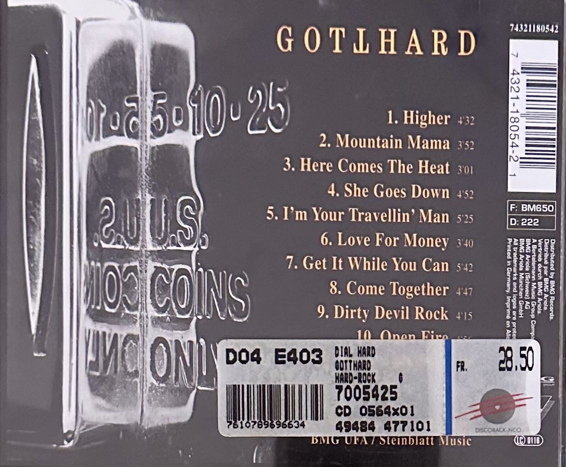 CDs: Gotthard Dial Hard CD Hard Rock guter Zustand – Gebraucht aus Malters von Gustov 1