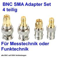 BNC SMA Adapter Set - 4 Stück SMA/BNC Adapter