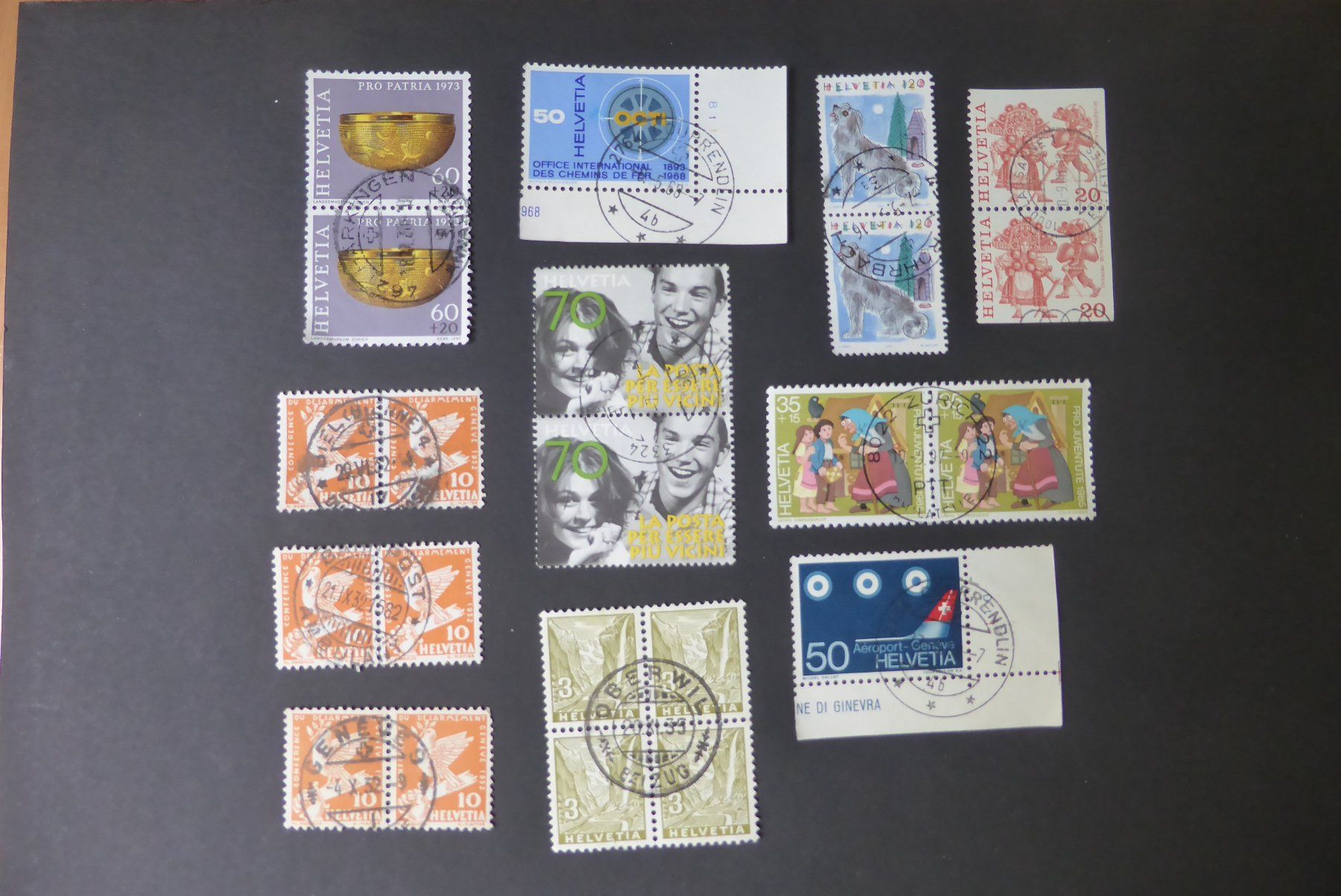 Tous les timbres: CH - Marken - Vollstempel - Doppel diverse – D'occasion à Brunnadern par lesezirkel