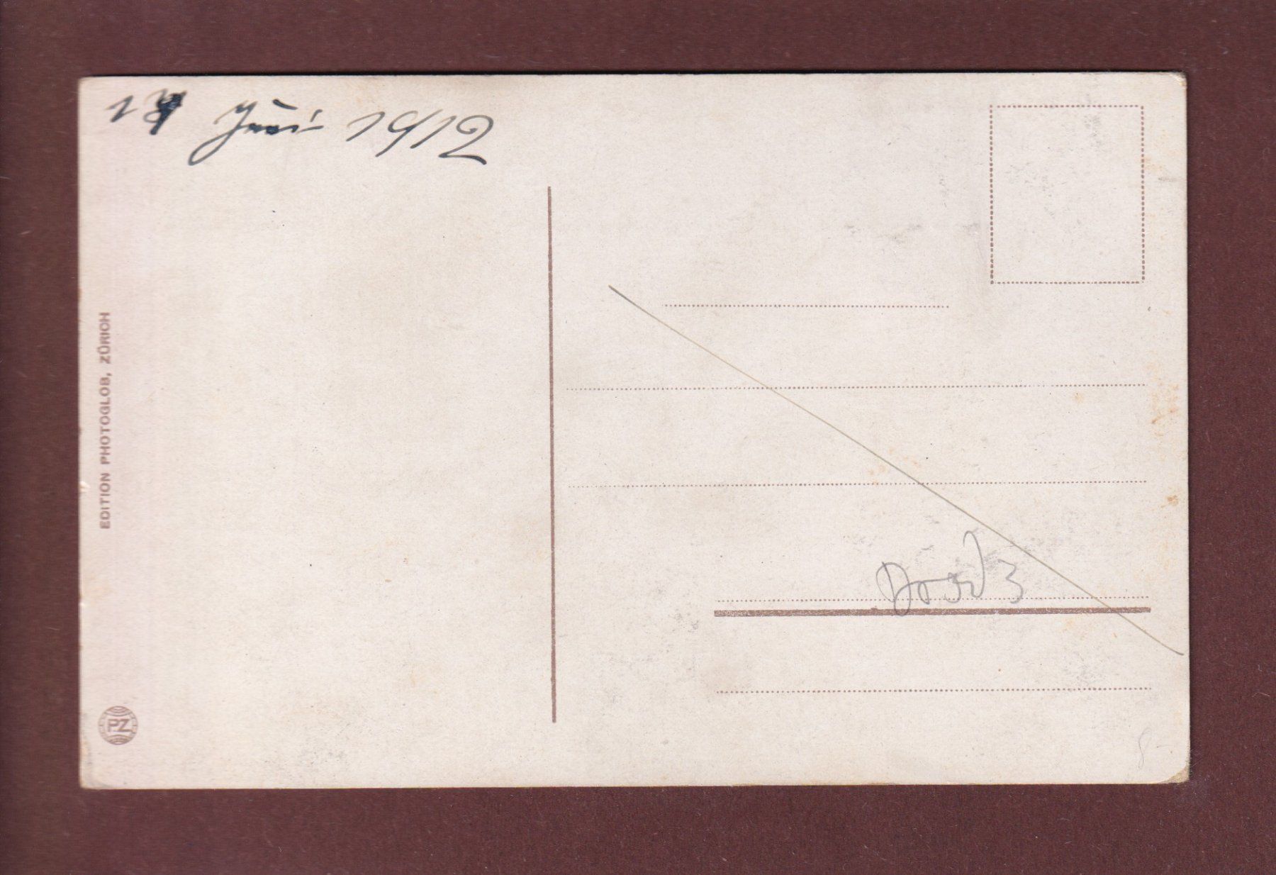 Cartoline postali: SCHAFFHAUSEN - Teilansicht - 1912 – Usato da Pully venduto da nicecards 1