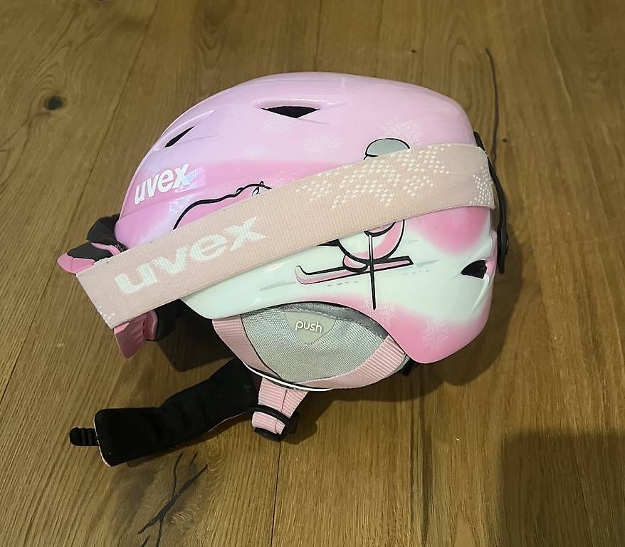 Uvex Caschi: Kinder Skihelm + Brille – Usato da Tägertschi venduto da Oktagon62 1