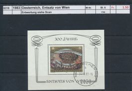 1983 Österreich, "Entsatz von Wien" - Block, gestempelt