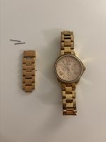 Fossil Uhr Goldfarben Damen Armbanduhr mit Zirkonia guter Zu