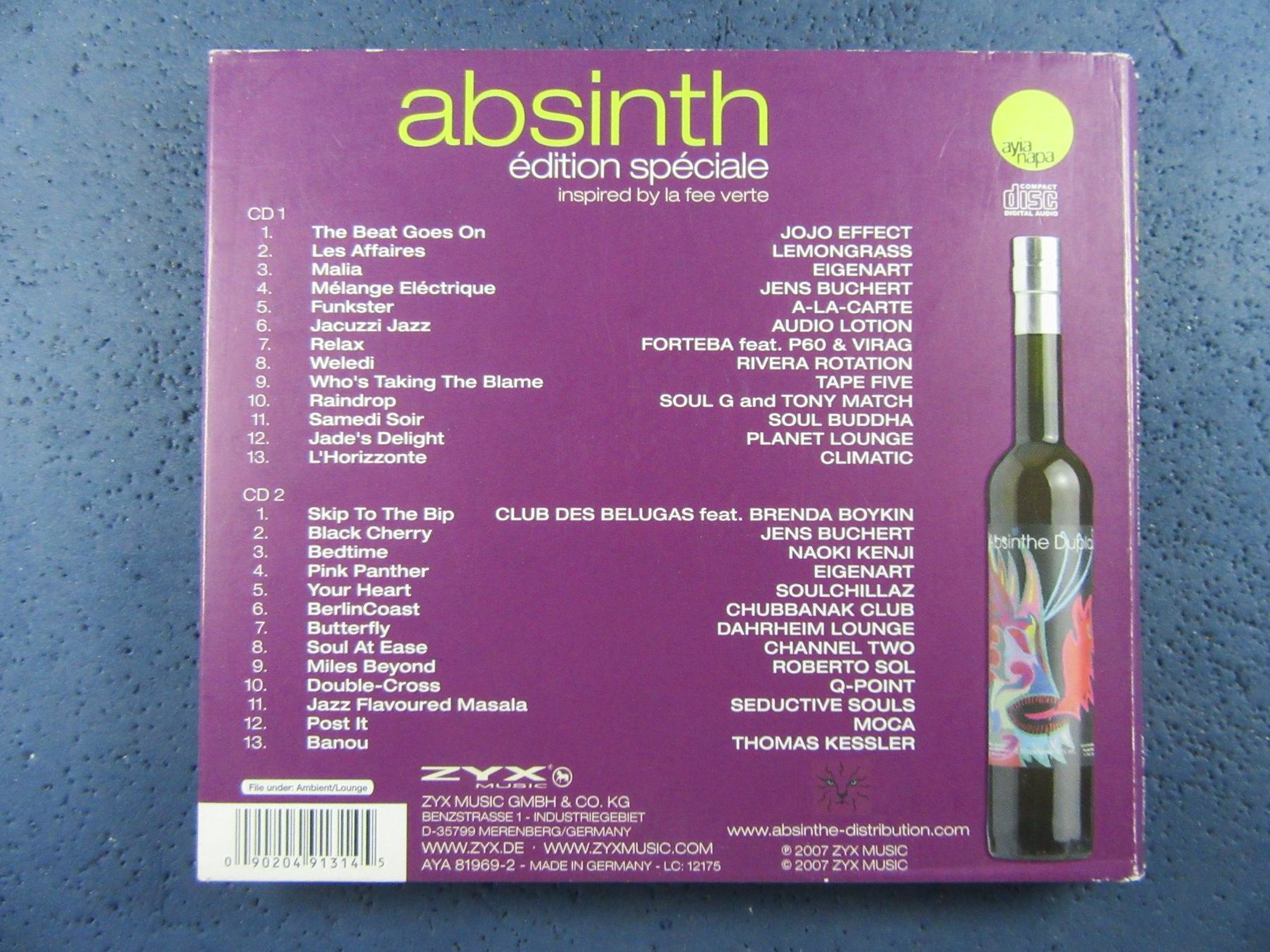 CDs: ABSINTH 2CD's EDITION SPECIALE INSPIRED BY LA FEE VERTE – Gebraucht aus Ettingen von Hausi4711 1