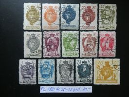 FL 1920 Nr. 25-39 gestempelt