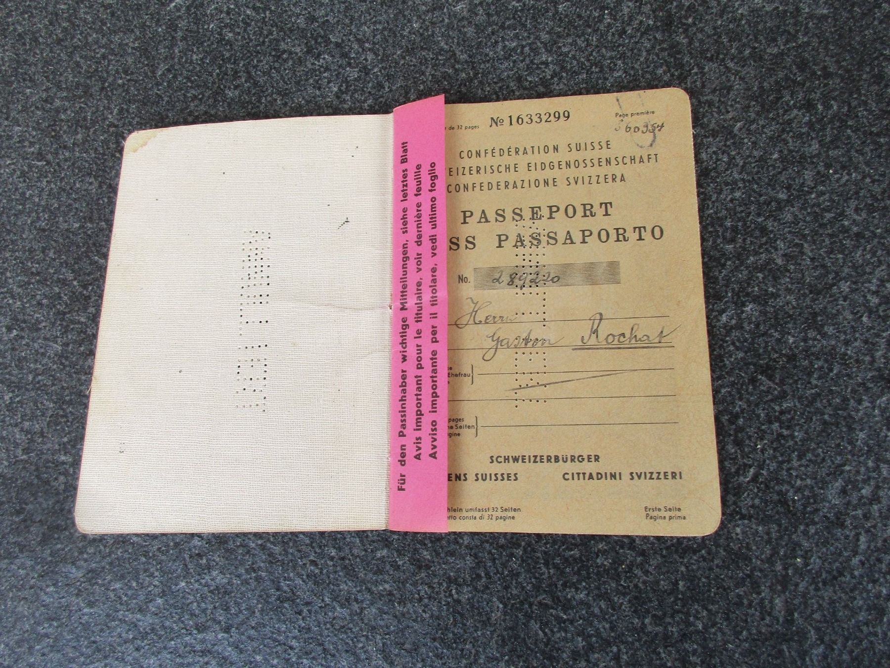 Documents: Antiker Schweizer Pass – D'occasion à Frick par  1