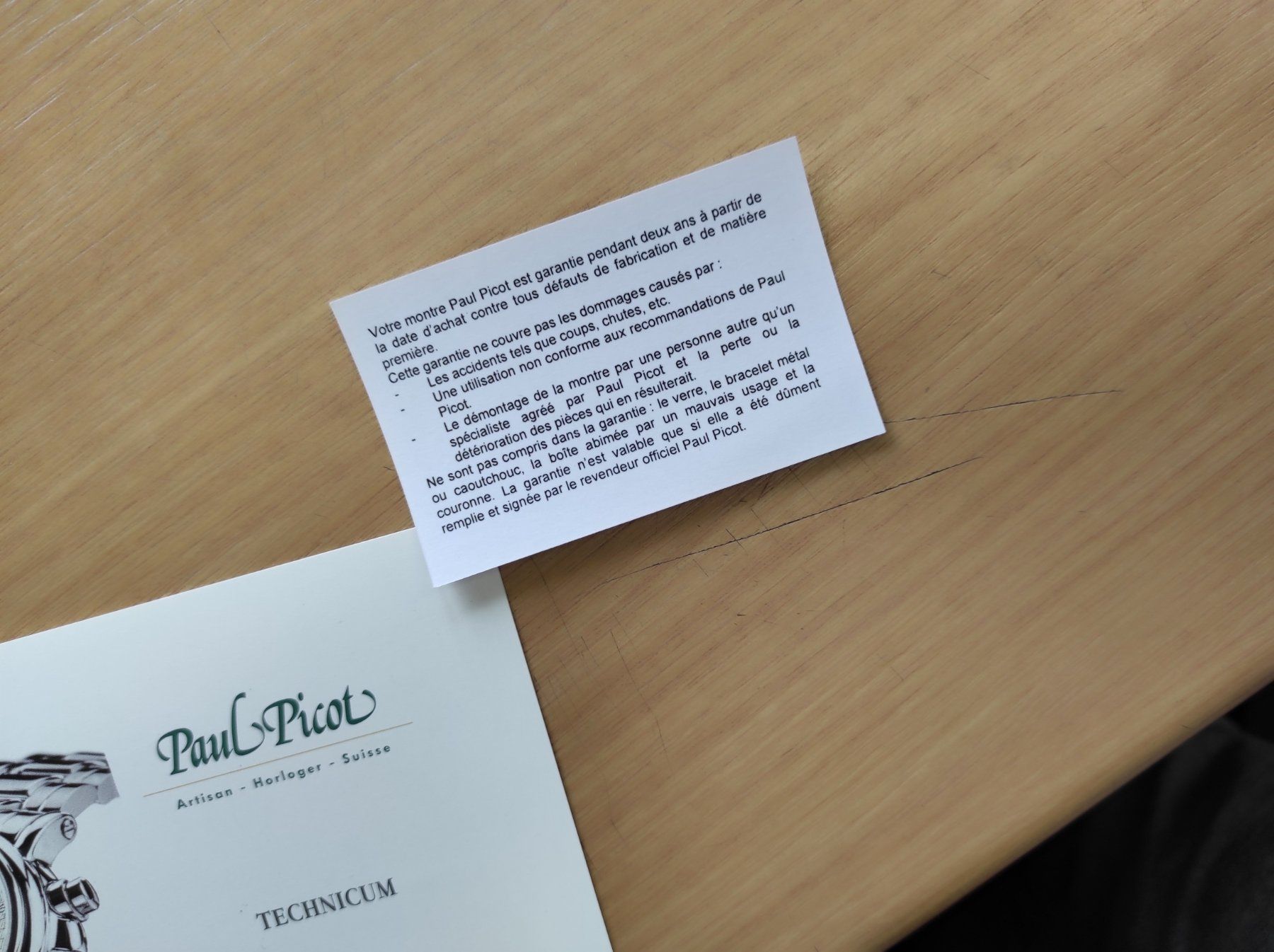 Documenti: Paul Picot Technicum Manual / Gebrauchsanweisung-5 Sprachen – Nuovo e nell'imballaggio originale da Grenchen venduto da elibethma 4