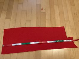 Rest Fleece / Faserpelz Stoff rot
