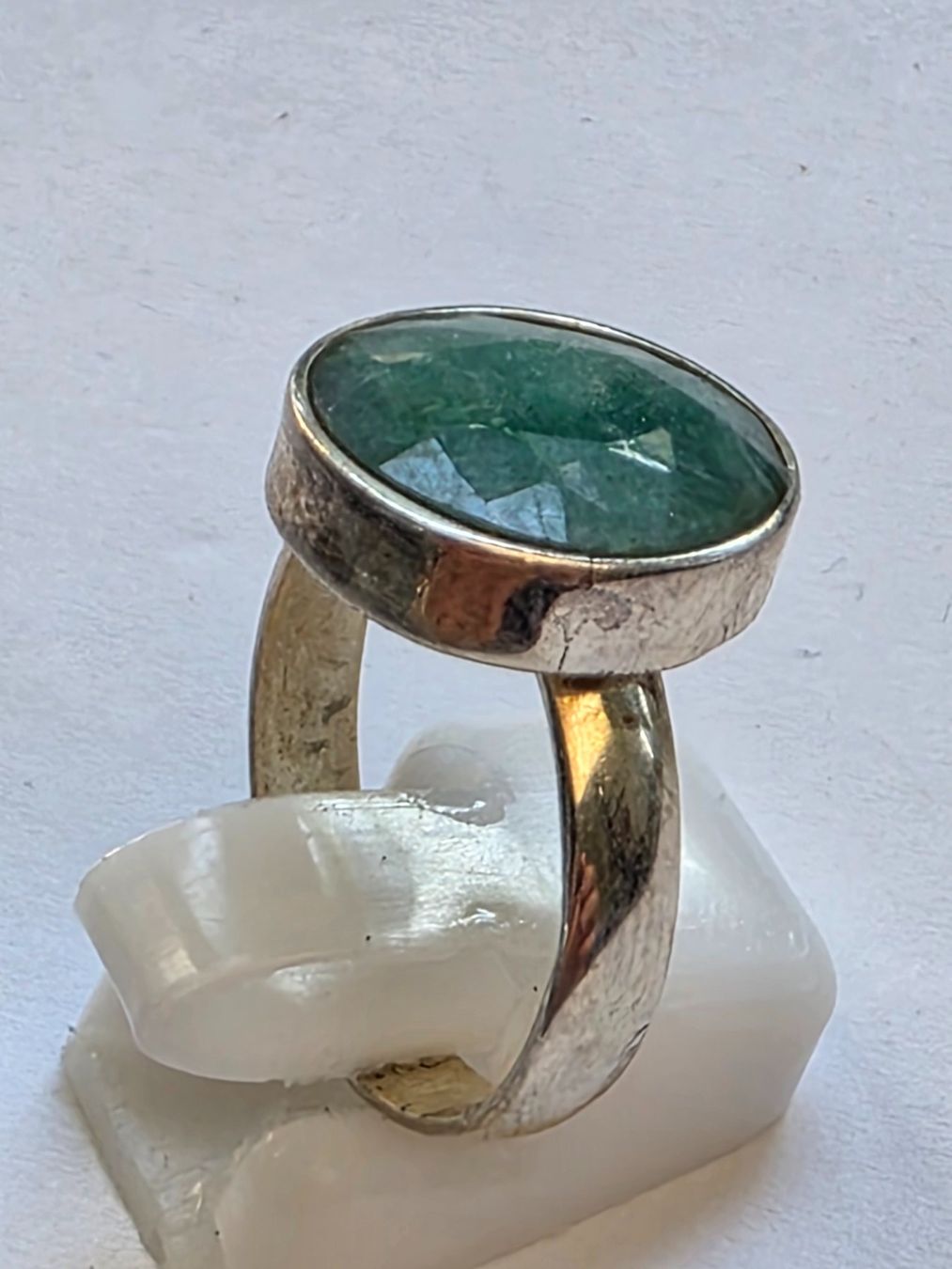 Ringe: Silberring mit blauem Stein Oval facettiert Grösse 60 – Neu (gemäss Beschreibung) aus Zürich von adriben 2