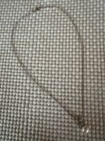 Silberkette mit Perlen / Strass Anhänger