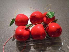 Baumschmuck Aepfel 6 Stück, rot