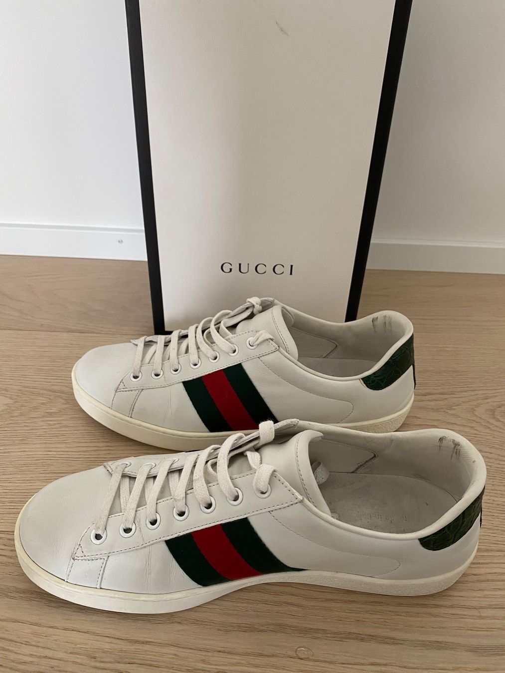 Gucci Scarpe da uomo: Gucci Ace Herrensneaker aus Leder 9 - 43 – Usato da Oberrohrdorf venduto da SMZ00 3