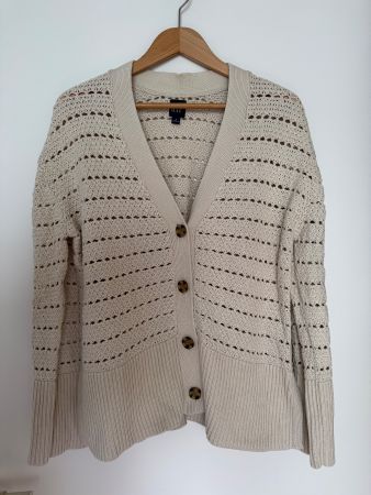 Strickjacke beige Grösse M 100% Baumwolle