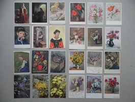 24 Pro Infirmis Spenden Karten Sammlung Lot Schweiz Kunst CH