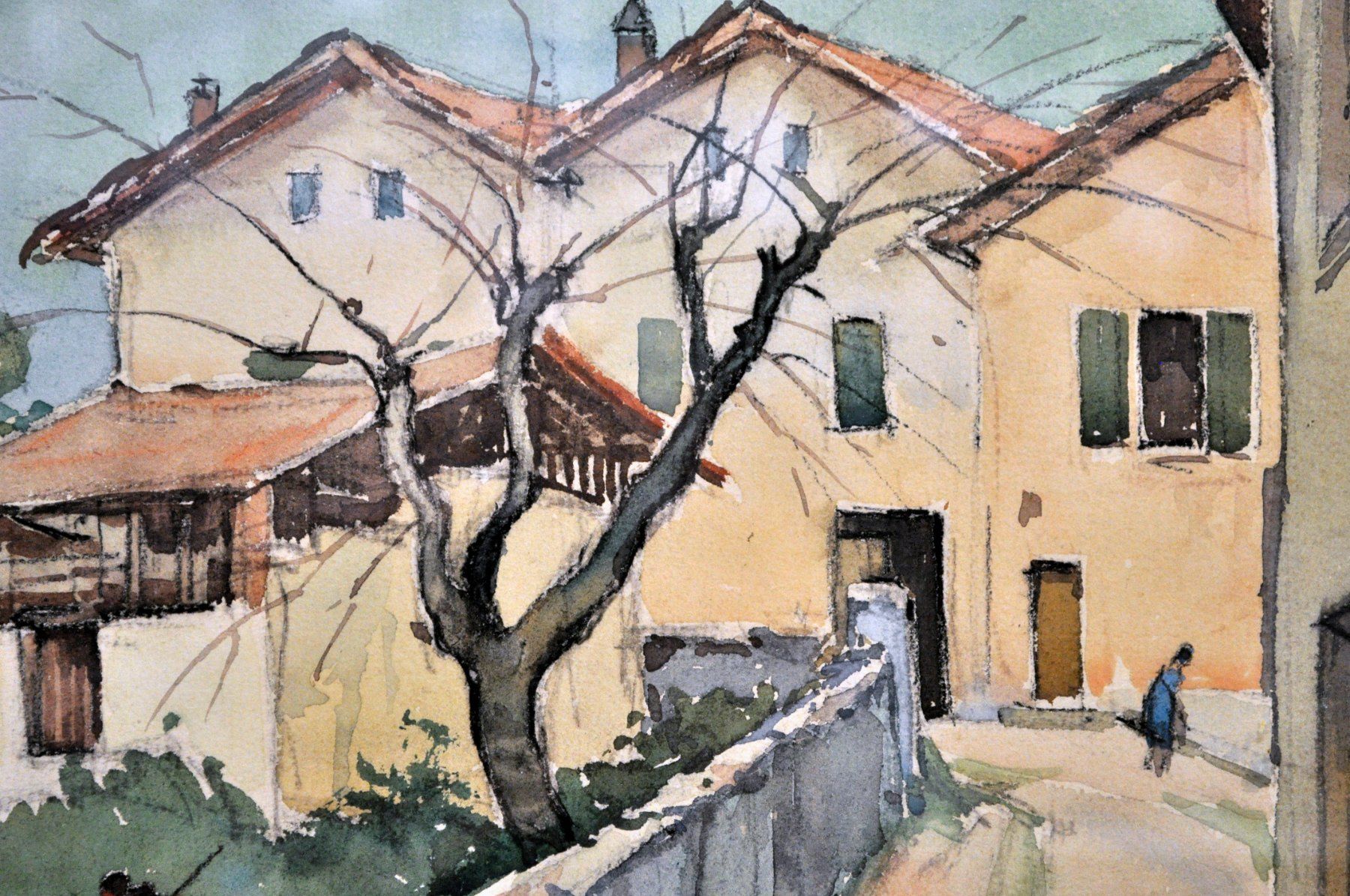 Dipinti: Aquarelle originale signée Pierre Châtillon – Usato da Neuchâtel venduto da Neuchatel 5