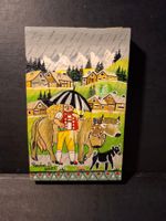 Wunderschönes Mini Bild Senn Kuhe Hund im Regen **48