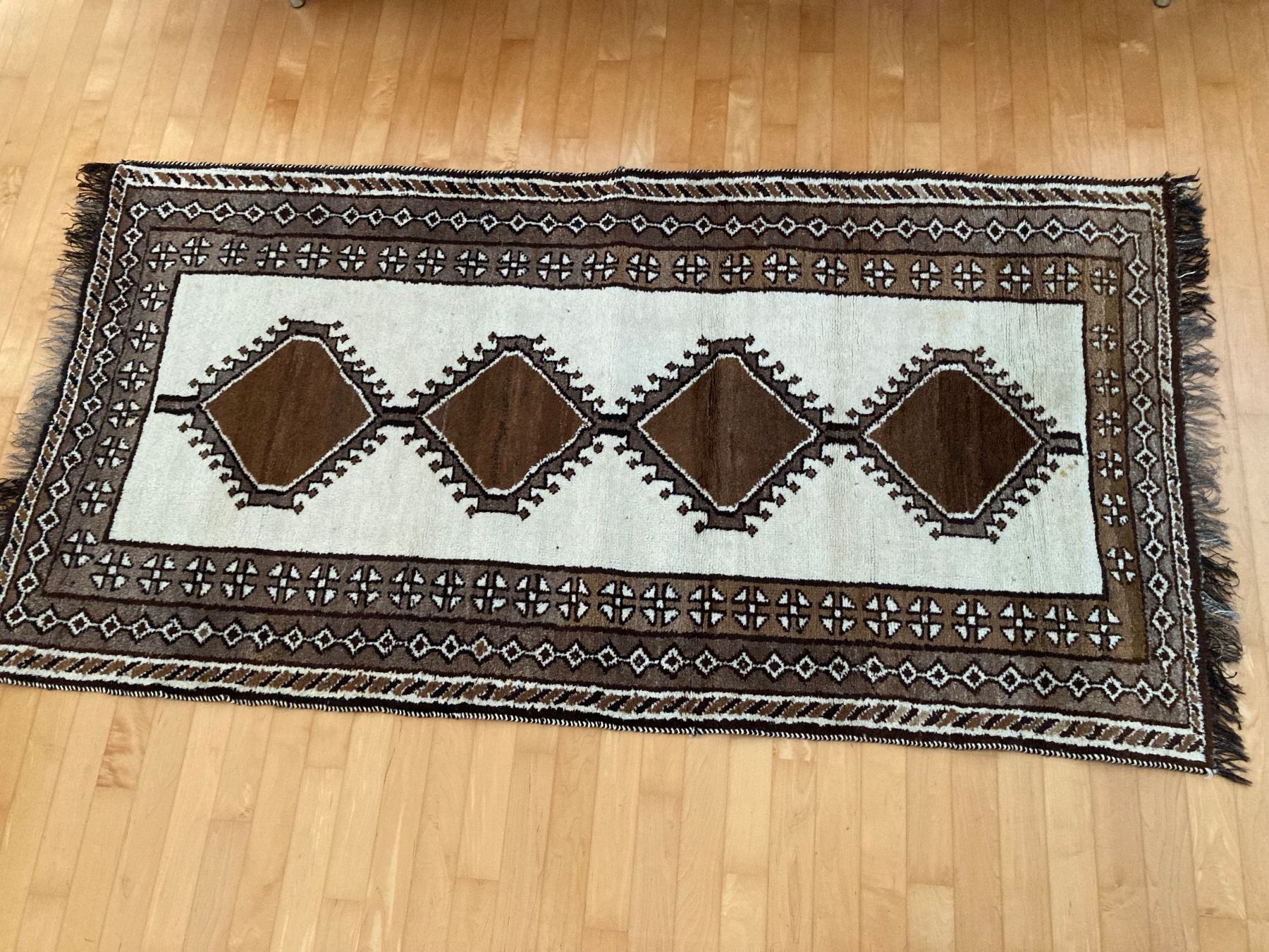 Gabbeh Teppiche: Echter Orientteppich, Handgeknüpft, Vintage, – Gebraucht aus Baar von Johan016