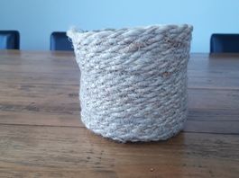 Topf Übertopf Boho Shabby Landhaus Shabby Korb Natur