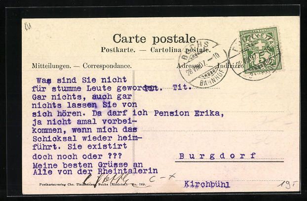 Cartes postales: Buchs, Strasse In der Graf mit Friedheim – D'occasion à Berlin par bartko-reher 1