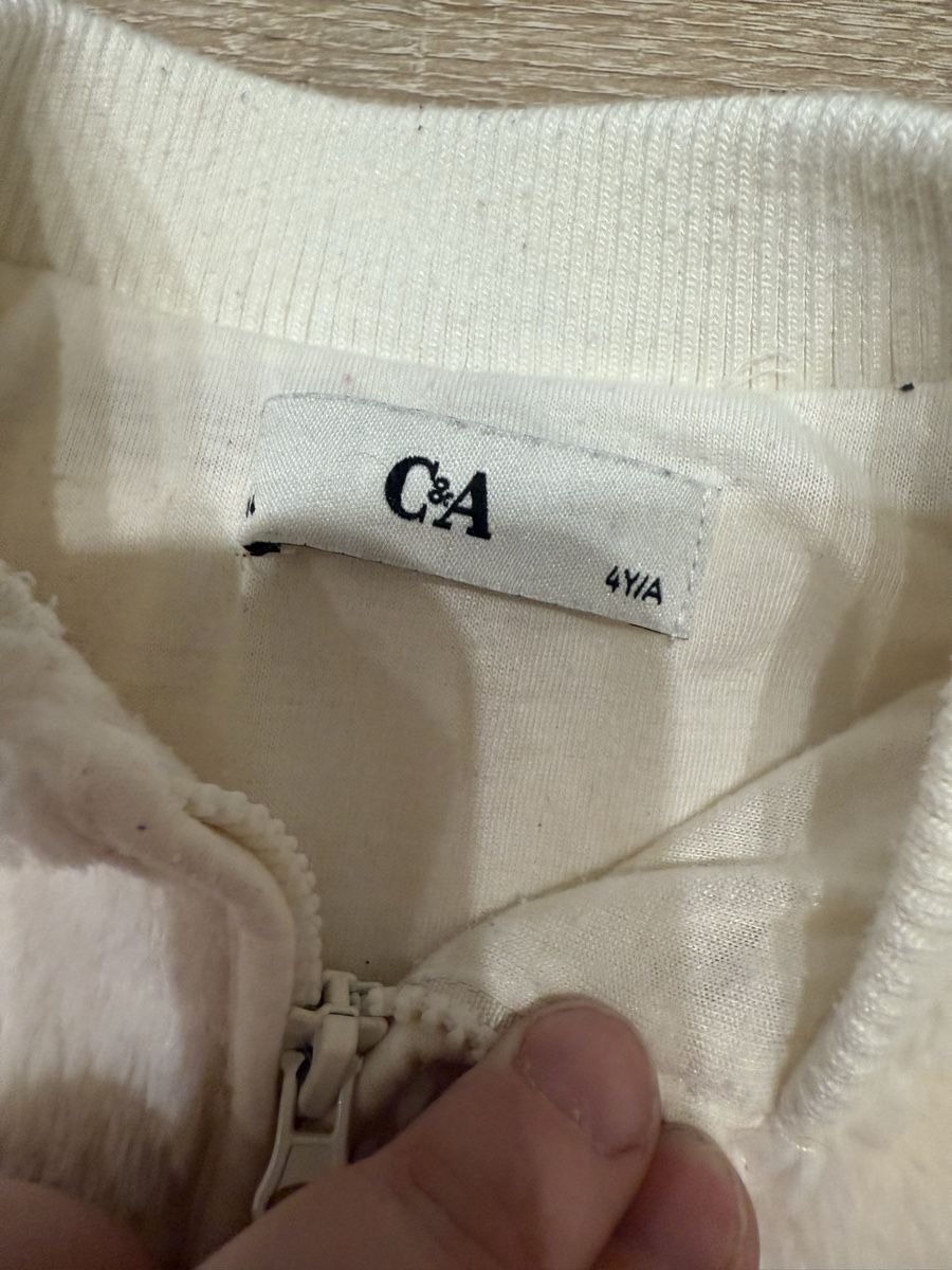 C&A Giacche & Cappotti: C&A Teddy Jacke, Winterjacke, Gr. 104, creme – Usato da Winkel venduto da zucchetti 1
