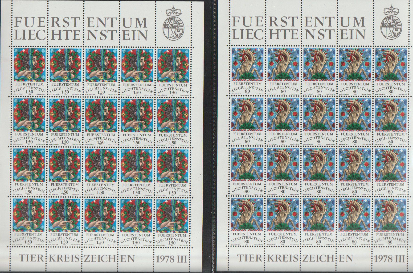 Alle Briefmarken: Blocs de Timbres Liechtenstein ** – Neu und originalverpackt aus Crans-Montana von kira56 1