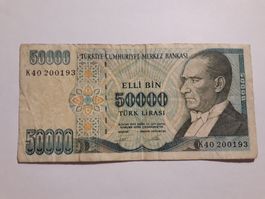 TÜRKEI - 50'000 Lirasi (K40200193)