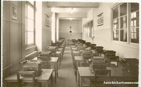 Cartoline postali: Neuchâtel - Institut + 1961 – Usato da Emmenbrücke venduto da teestube