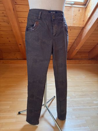 Mos Mosh Hose dunkelbraun mit Druck