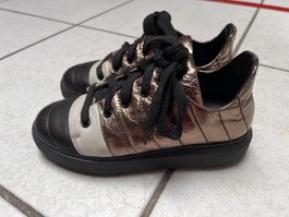 Sneaker Halmanera, Gr. 36, schwarz weiss metallic Bronze
