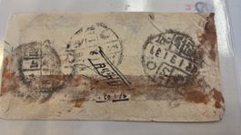 Indien Brief mit diversen Stempel