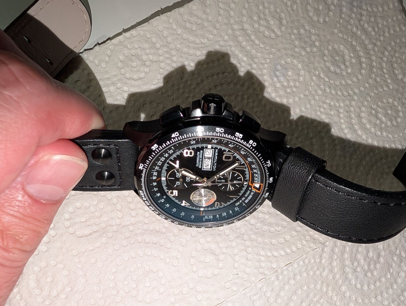 Hamilton Orologi: Hamilton X-Wind Automatik Chronograph Black PVD – Nuovo (secondo la descrizione) da Zeihen venduto da sim_g2w6 3