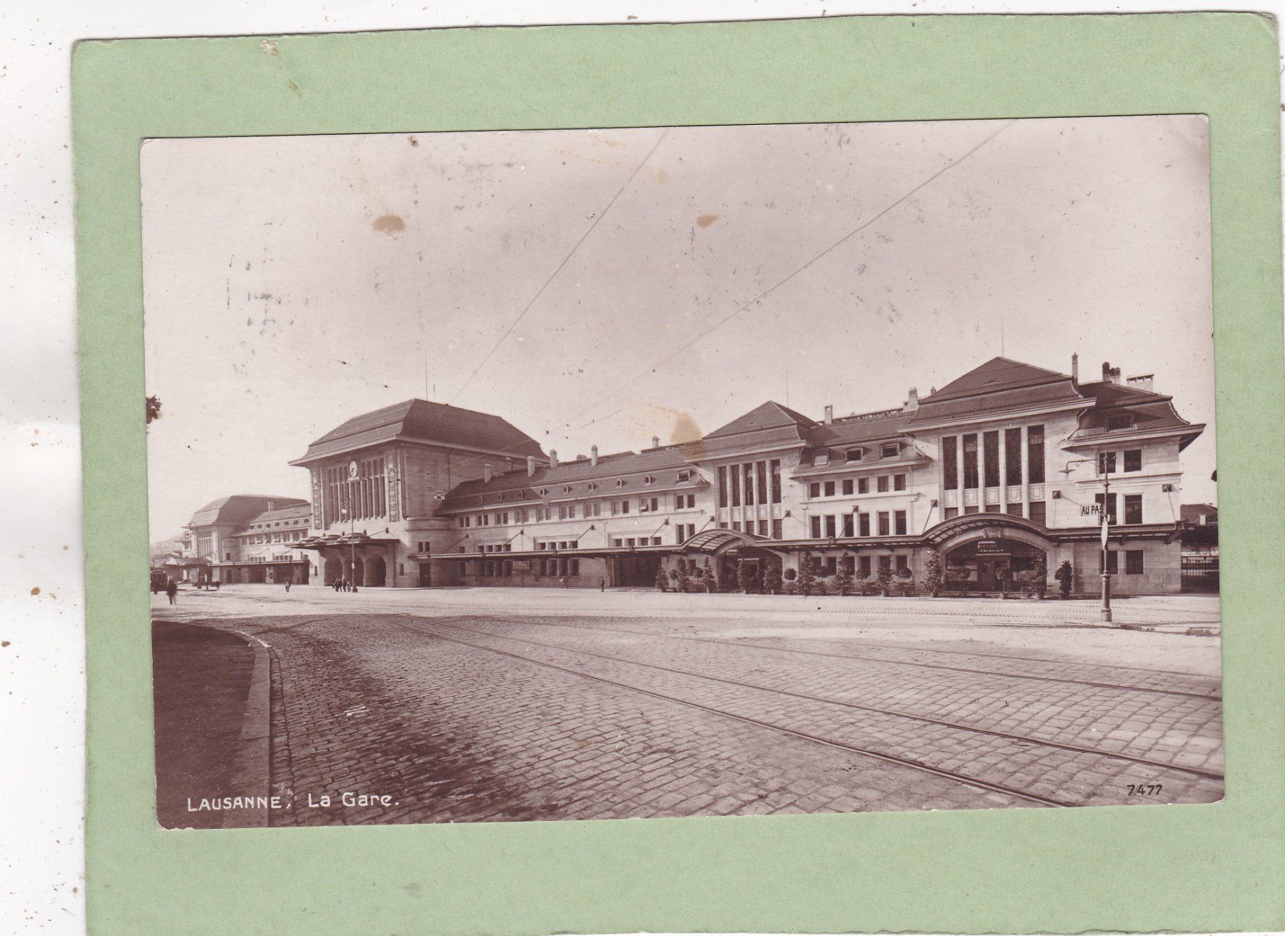 Cartoline postali: Lausanne La Gare 1923 – Usato da Herisau venduto da Lisegrat2008