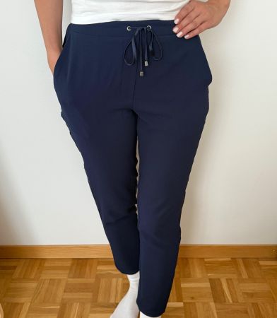 Elegante Damen Hose,  Grösse 36, Dunkelblau - Sommerlich!