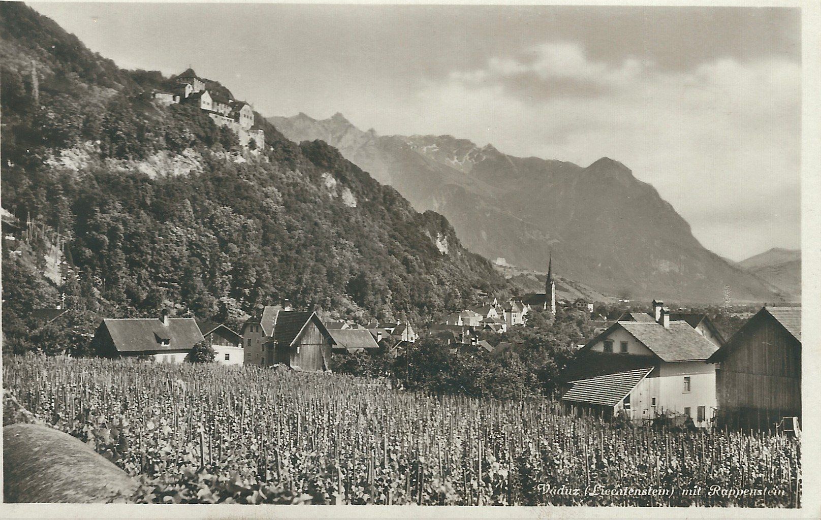 Cartoline postali: Alte Ansichtskarte: Vaduz, Liechtenstein – Usato da Flums venduto da Guscha1