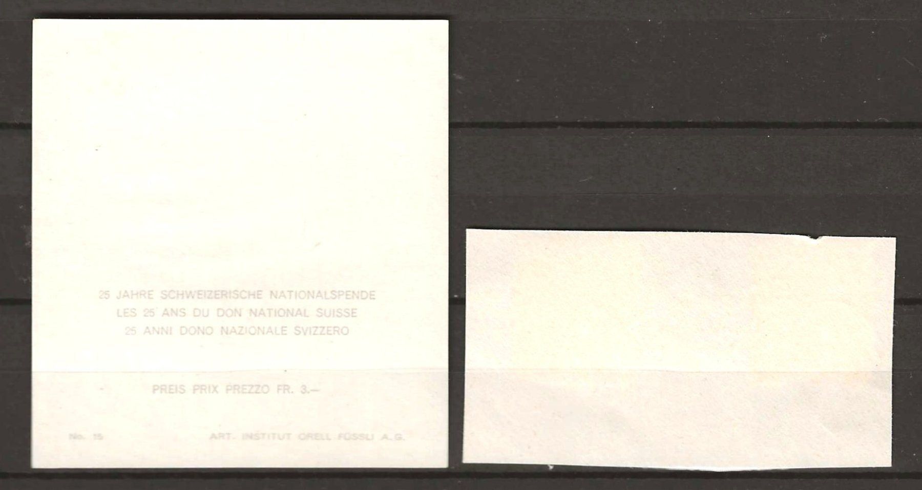 Tutti i francobolli: 1943 : Block W14 und Einzelwerte : KP 170.-- – Usato da Gümligen venduto da Geniusbuy 1