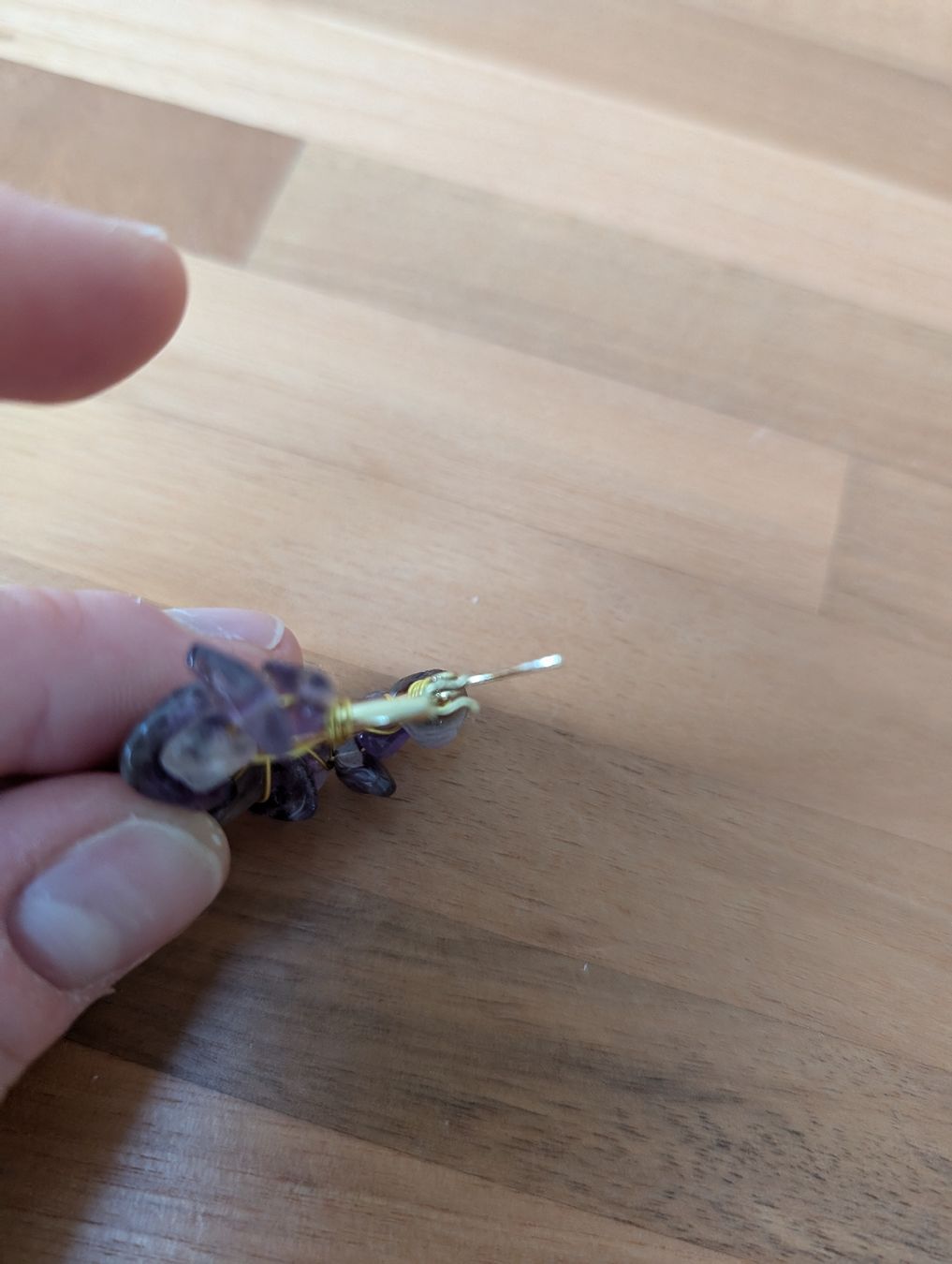 Ohrringe & -stecker: Creolen - Ohrstecken - Ohrenringe mit Amethyst – Gebraucht aus Kriens von Stephanie_50 4