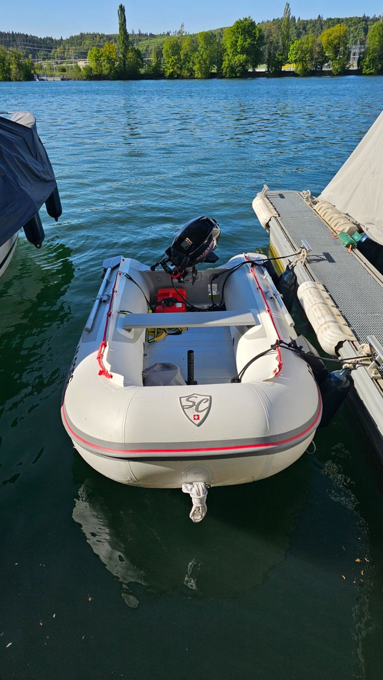 Sergio Cellano Barche: Top Sergio Cellano Schlauchboot mit 8PS SUZUKI Aussenborder – Usato da Möhlin venduto da -dada-